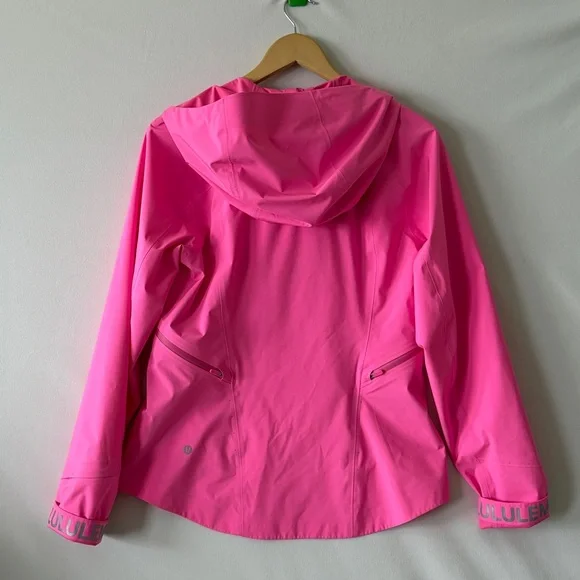Lululemon Break a Trail Jacket Bright Pink Blossom Size 6 - Picture 8 of 15